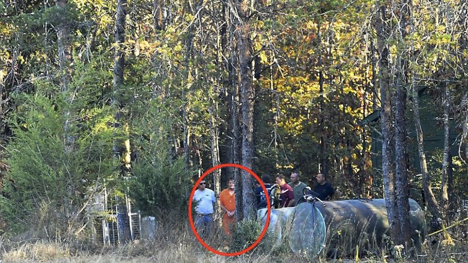 Kohlhepp showed officers where he claimed to have buried two other victims on his Woodruff property. Photo: AP