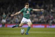 Rugby Union - Ireland v Canada - 2016 Guinness Series - Aviva Stadium, Dublin, Republic of Ireland - 12/11/16 Ireland's Paddy Jackson kicks at goal Reuters / Clodagh Kilcoyne