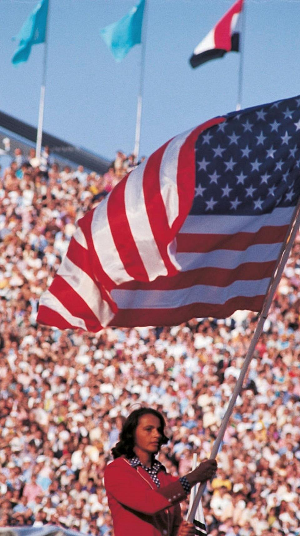 Carrying the Stars and Stripes at the 1972 Olympics