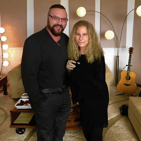 <p>Jay Landers</p> Desmond Child and Barbra Streisand