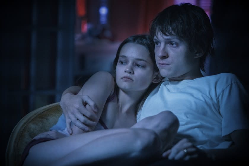 Tom Holland and Ciara Bravo in "Cherry," premiering globally March 12, 2021 on Apple TV+.