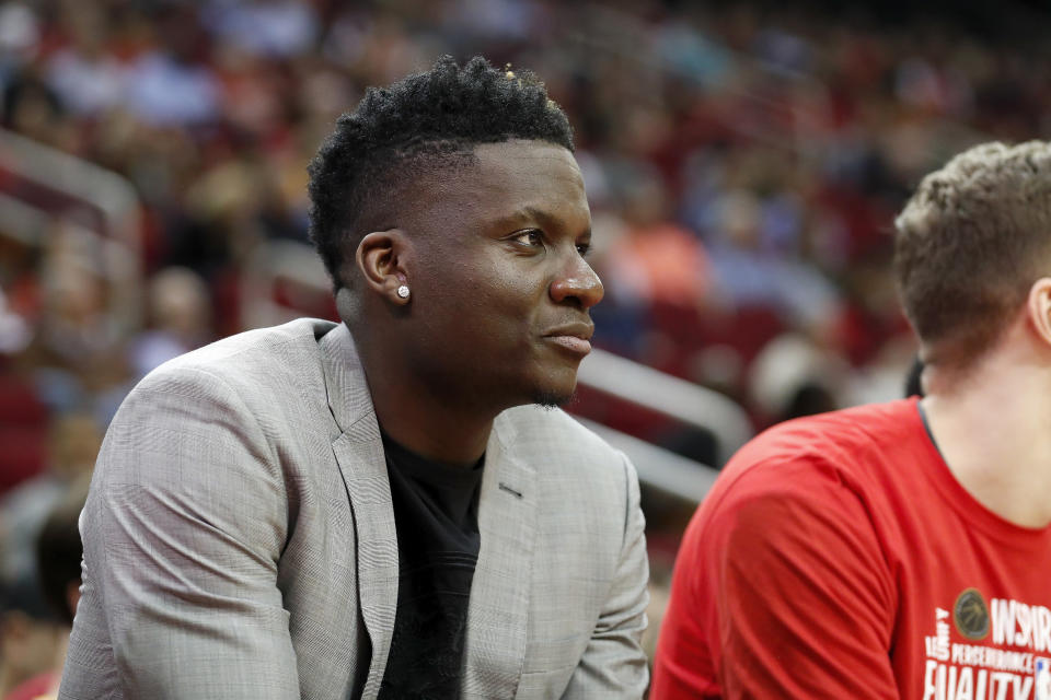 Clint Capela will have to wait at least another two weeks to make his debut with the Atlanta Hawks.