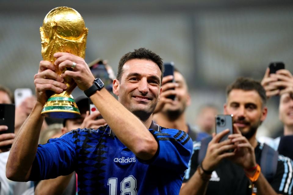 Scaloni was masterful in plotting his team’s run through the tournament (PA)