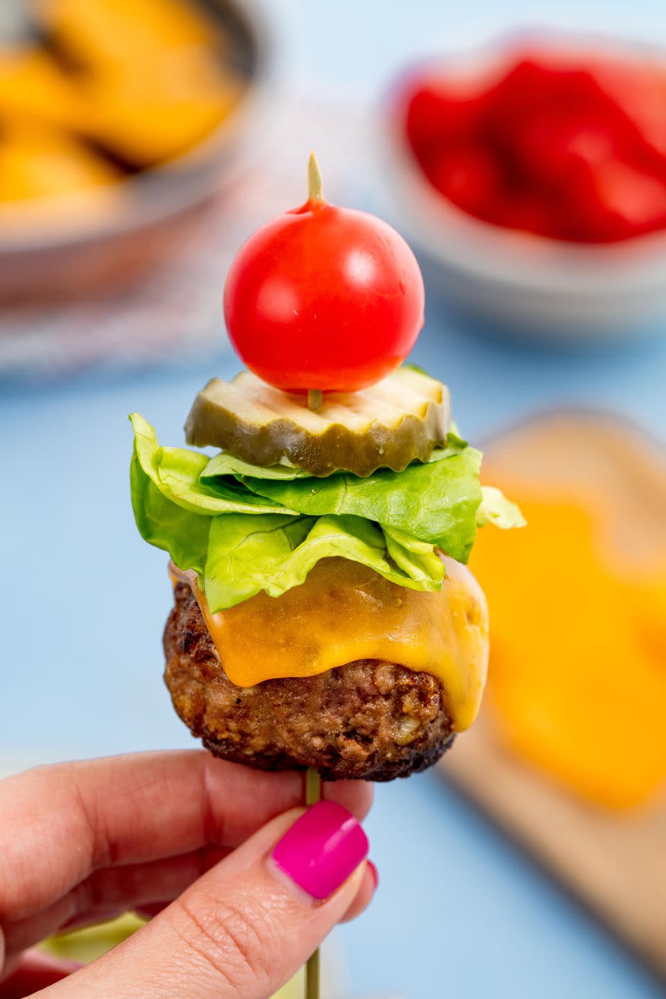 Bunless Burger Bites