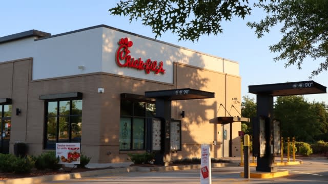 Chick-fil-A drive-thru in Columbus, Georgia