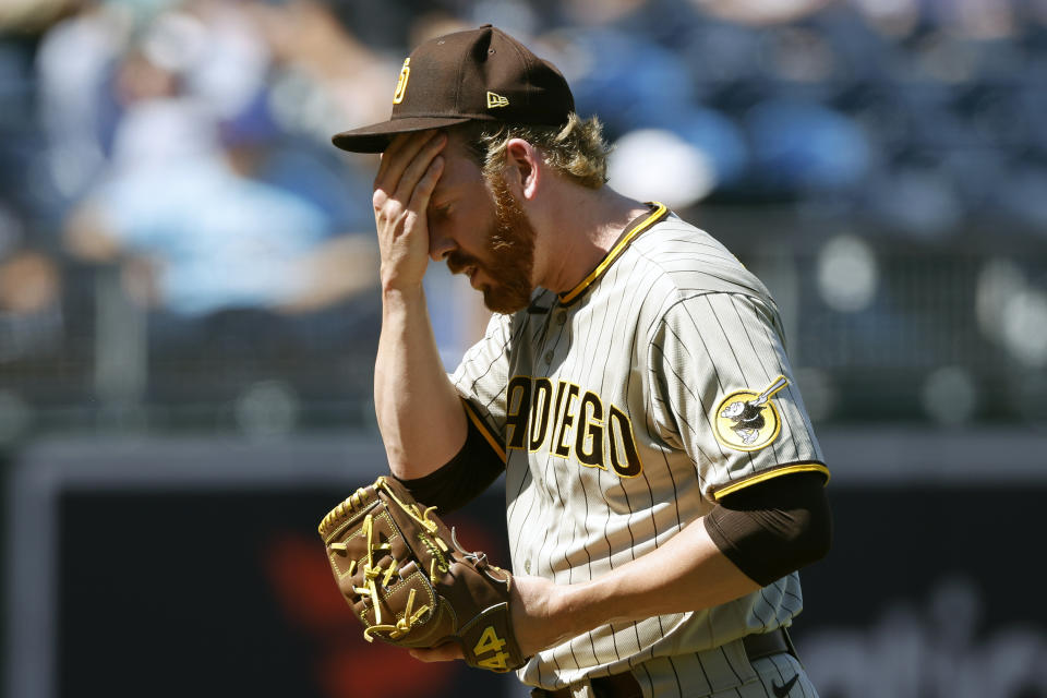 San Diego Padres relief pitcher Steven Wilson and his team are trying to get in the playoffs as a wild-card team. (AP Photo/Colin E. Braley)