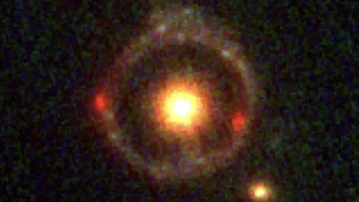  In the field of one of JWST's largest-area surveys, COSMOS-Web, an Einstein ring was discovered around a compact, distant galaxy. It turns out to be the most distant gravitational lens ever discovered by a few billion light-years. 