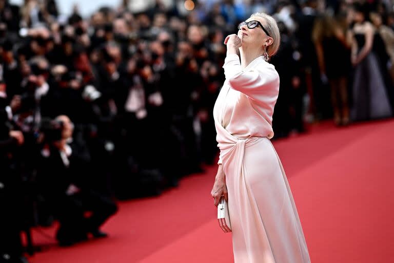 Para la ceremonia inaugural, donde recibió una extensa ovación al recibir la Palma de Oro de Honor de la mano de Juliette Binoche, Meryl Streep eligió un vestido blanco de Dior. Durante toda la velada, la célebre actriz se dejó ver muy emocionada y agradecida por el cariño tanto de sus colegas como del público