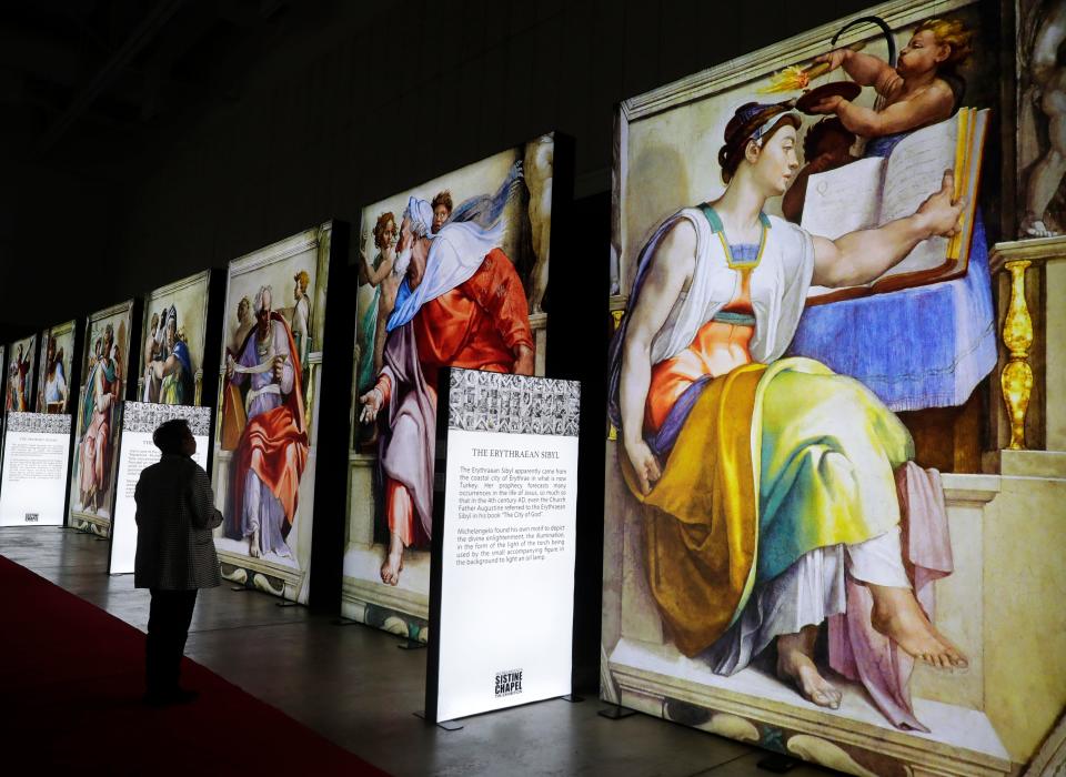 Green Bay is one of five cities in the country currently hosting "Michelangelo's Sistine Chapel: The Exhibition." The touring event has been to more than 60 U.S. cities since it debuted in Canada in 2015.