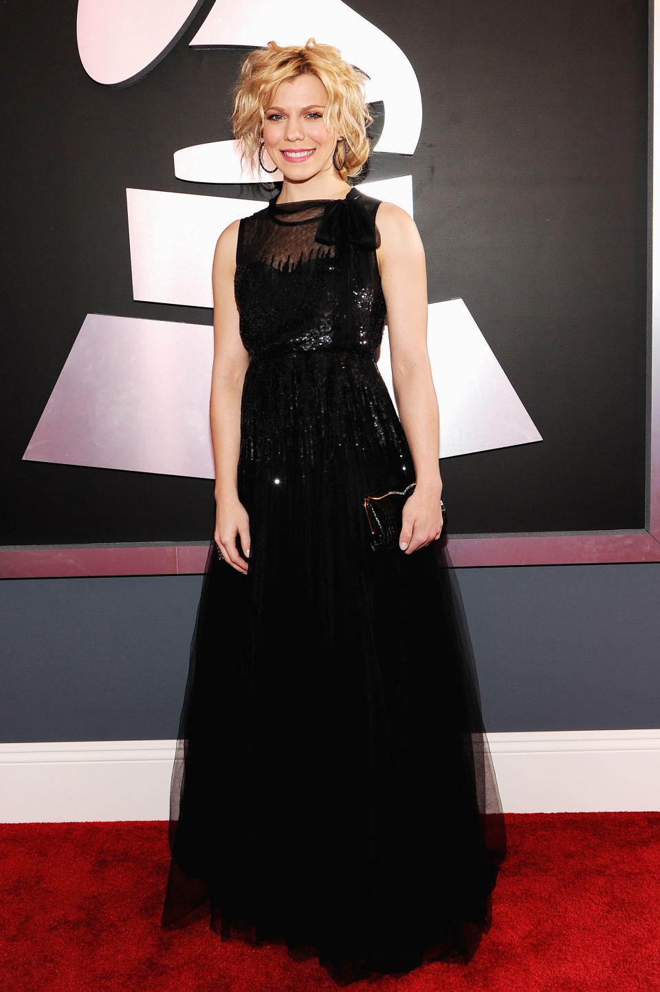 LOS ANGELES, CA - FEBRUARY 12: Musician Kimberly Perry of The Band Perry arrives at the 54th Annual GRAMMY Awards held at Staples Center on February 12, 2012 in Los Angeles, California. (Photo by Larry Busacca/Getty Images For The Recording Academy)