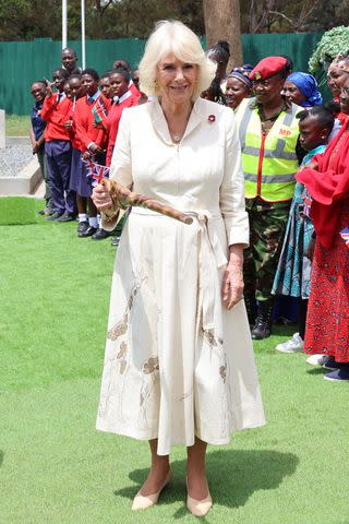 <p>Chris Jackson/Getty </p> Queen Camilla during royal tour of Kenya on Nov. 1, 2023