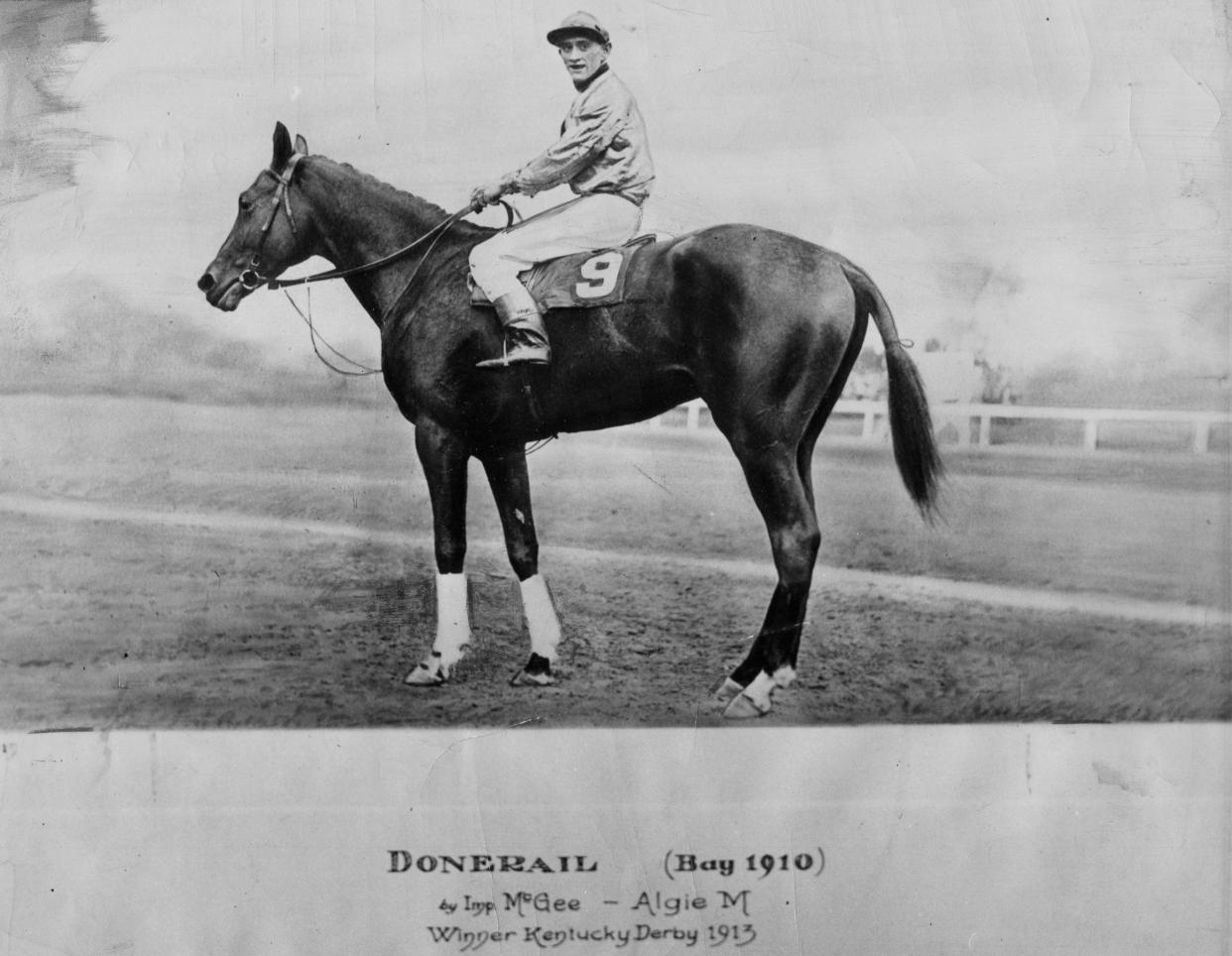 Roscoe Goose rode Donerail to victory in the Kentucky Derby on May 10, 1913.