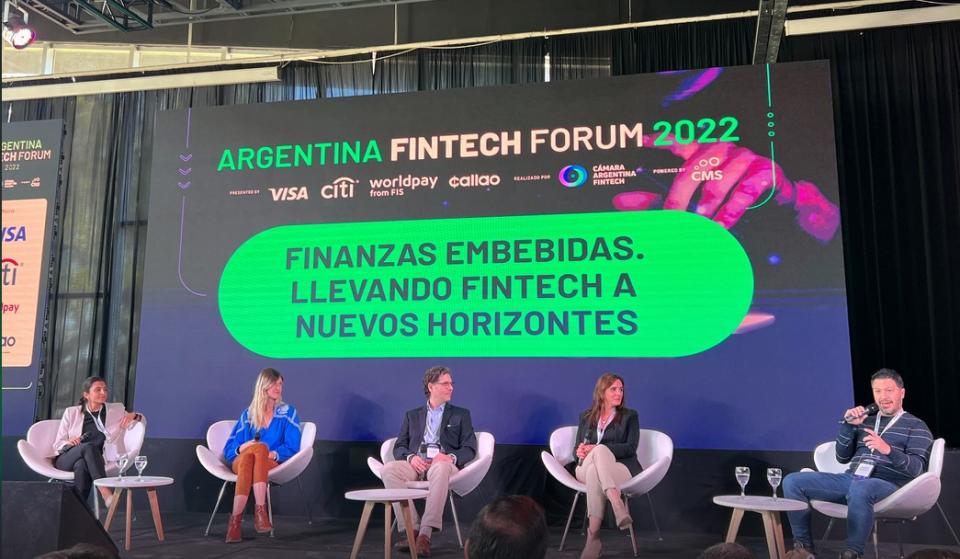 El panel de Finanzas Embebidas y Fintech durante el Argentina Fintech Forum