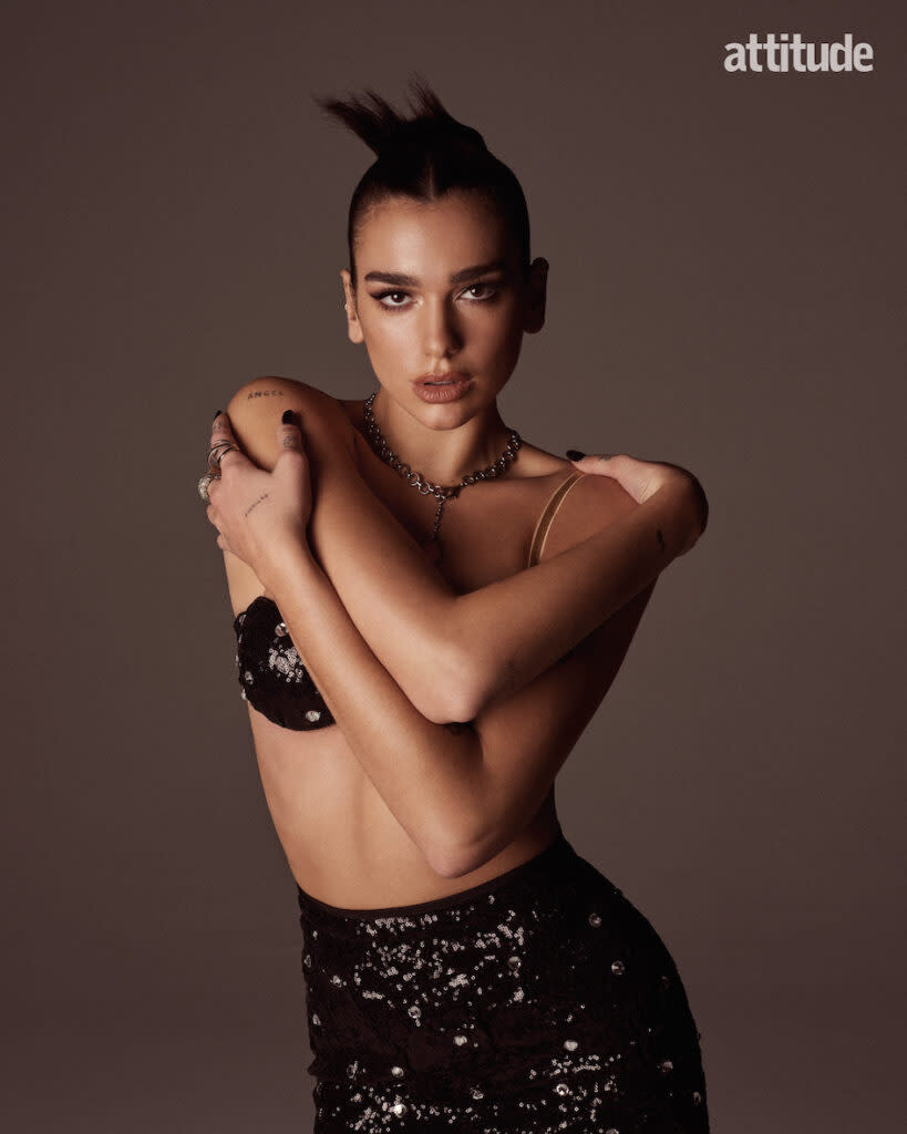 Dua Lipa on cover of Attitude