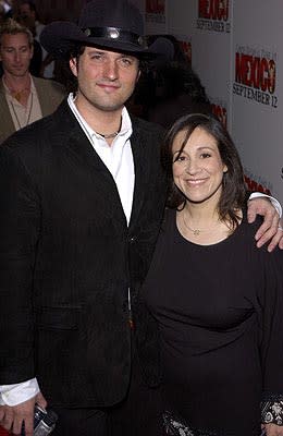 Robert Rodriguez and Elizabeth Avellan at the New York premiere of Columbia's Once Upon a Time in Mexico