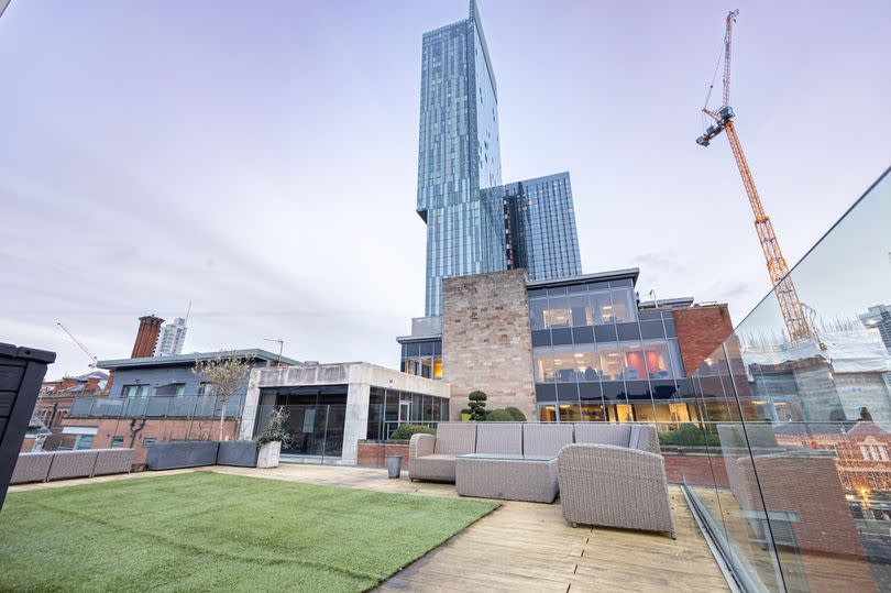 The rooftop terrace -Credit:Julie Twist Properties