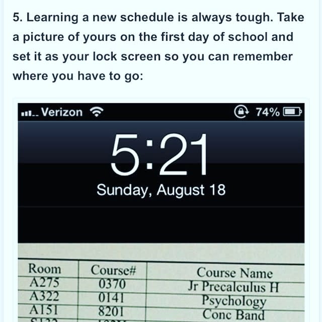 Make the Schedule the Lock Screen