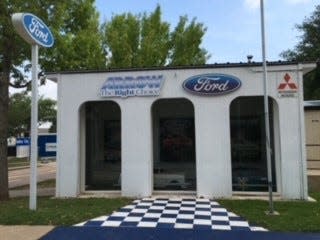 The Arrow Ford location at Safety City before its recent model, courtesy of Abilene ISD students at the LIFT.