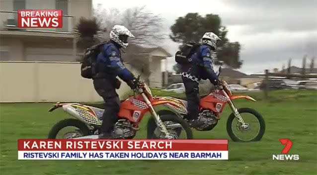 The police search. Source: 7News