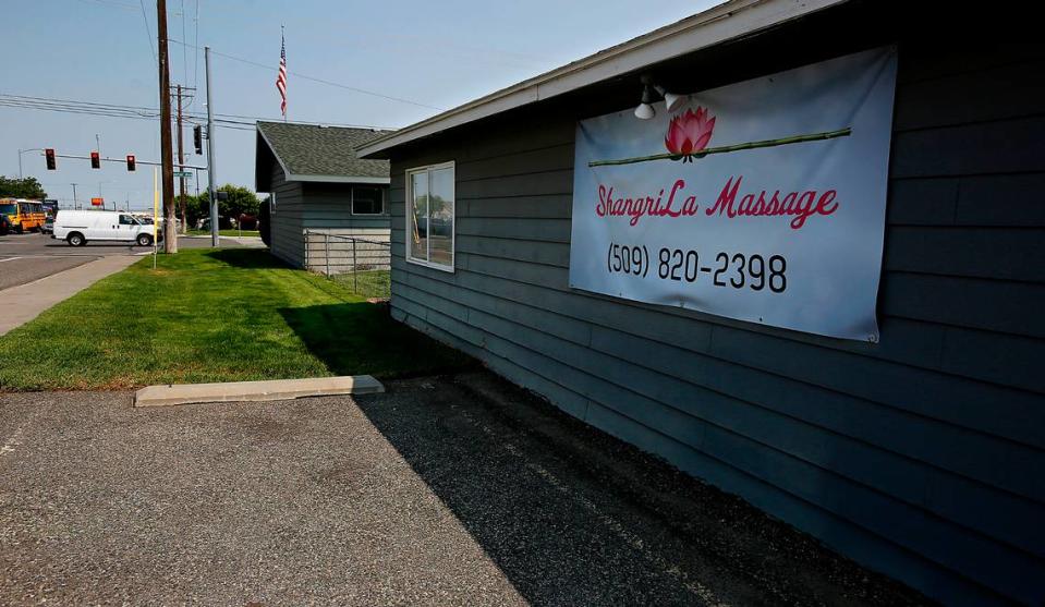 Shangri La Massage was at 5917 W. Clearwater Ave. in Kennewick.