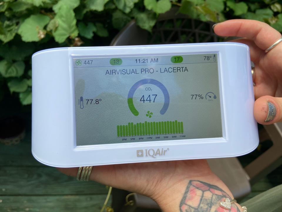 IQAir indoor/outdoor air quality monitor