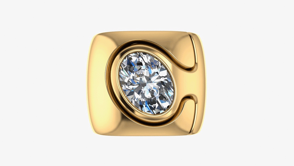 Retrouvai Diamond and Gold Puzzle Ring - Credit: Retrouvai