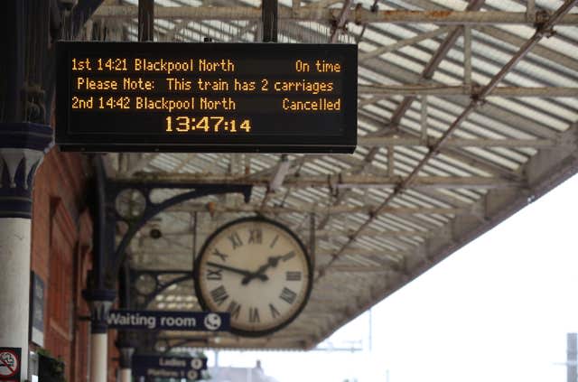 Rail timetable changes