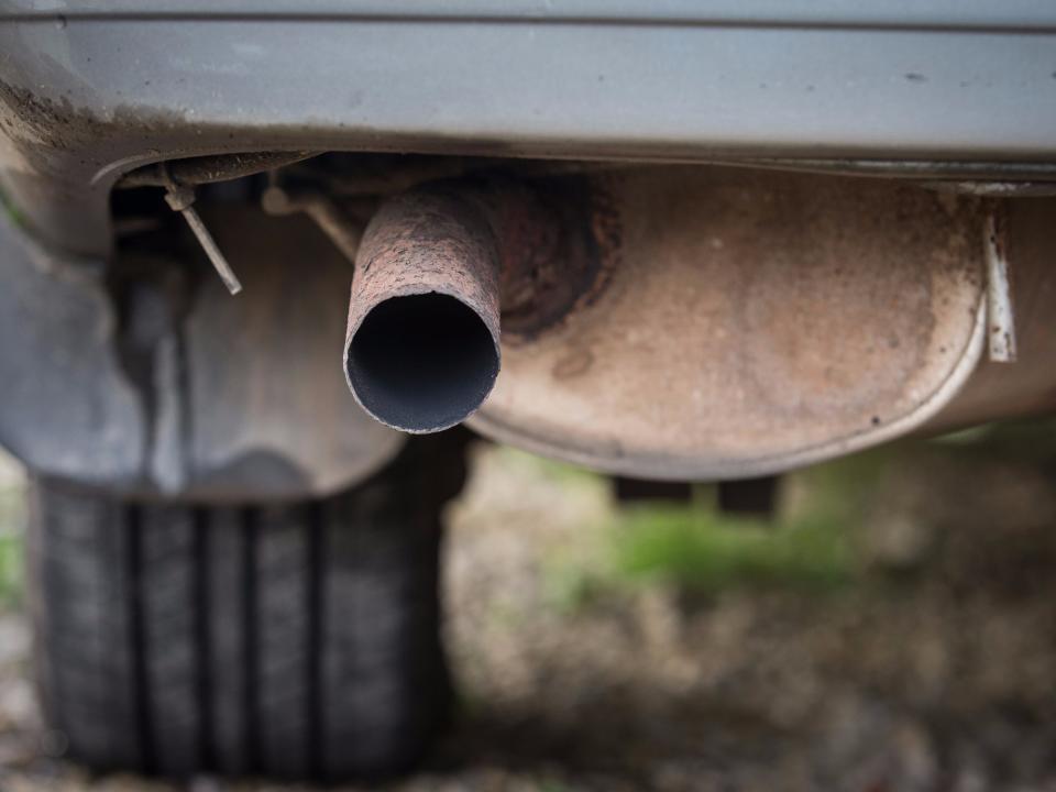 car exhaust pipe