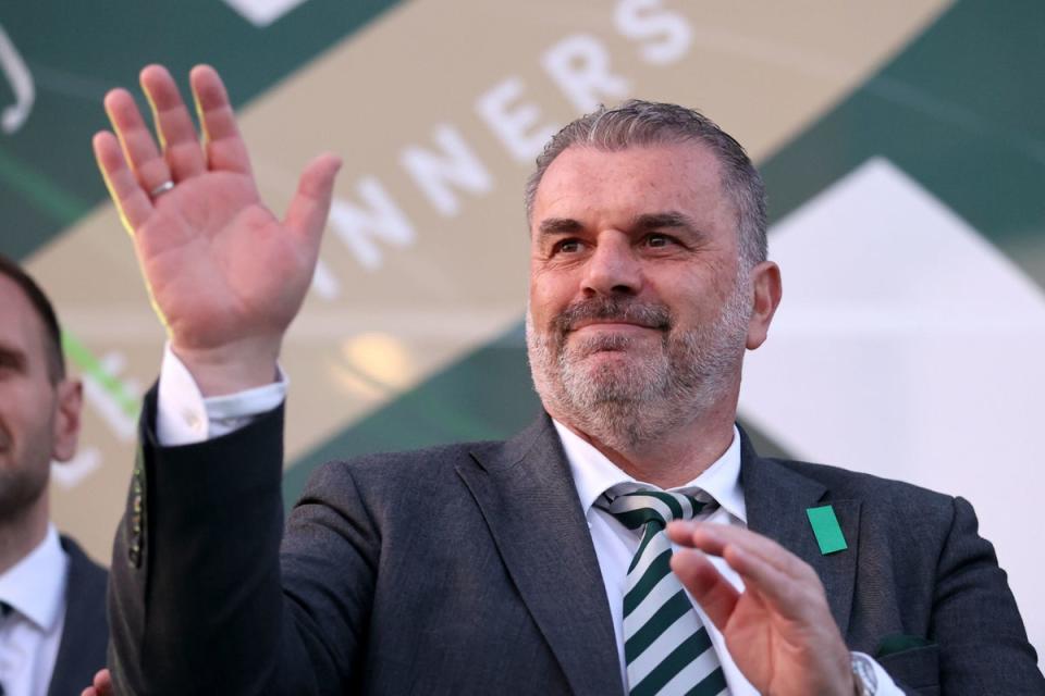 Top target: Tottenham want Celtic boss Ange Postecoglou to become their new manager (PA)