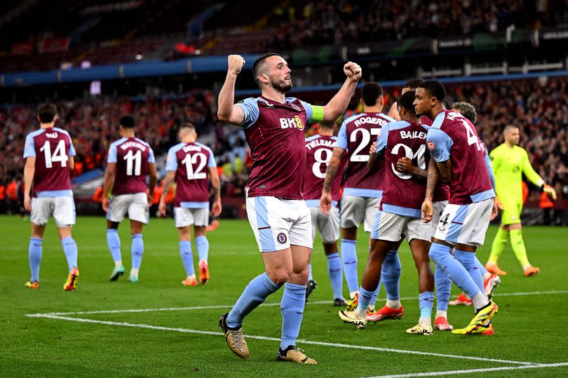 John McGinn doubled Aston Villa's lead in the second half