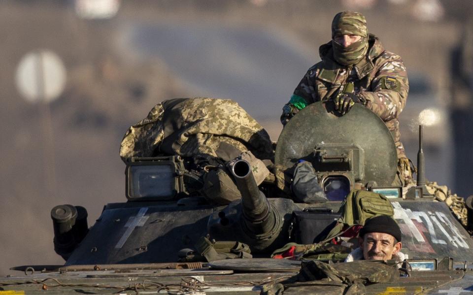 Ukrainian soldiers are seen on their ways to the frontlines in Donestsk Oblast - Anadolu Agency/Anadolu