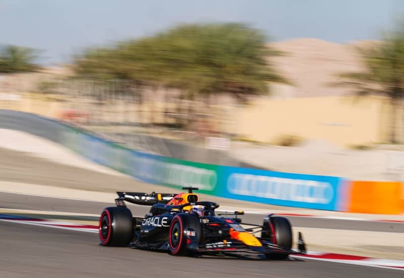 Dutch Formula 1 driver Max Verstappen of the Oracle Red Bull team, drives during the third practice of the Bahrain Grand Prix at the Bahrain International Circuit. David Davies/PA Wire/dpa
