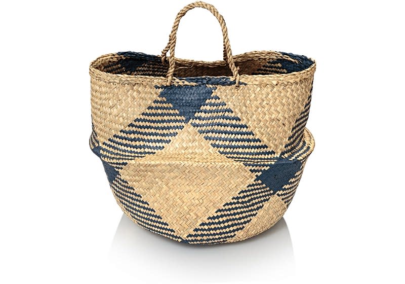 <p>It’s all about using natural materials in your home this spring, so it’s time to fetch out those wicker baskets. We mean, isn’t this just the most stylish storage you’ve ever seen? <a rel="nofollow noopener" href="https://www.oliverbonas.com/homeware/navy-sea-grass-storage-basket-47440" target="_blank" data-ylk="slk:[Oliver Bonas, £19];elm:context_link;itc:0;sec:content-canvas" class="link ">[Oliver Bonas, £19]</a> </p>