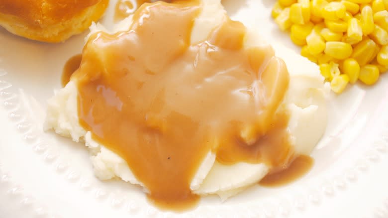 Mashed potatoes and gravy