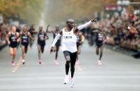 Eliud Kipchoge, the marathon world record holder from Kenya, attempts to run a marathon in under two hours in Vienna