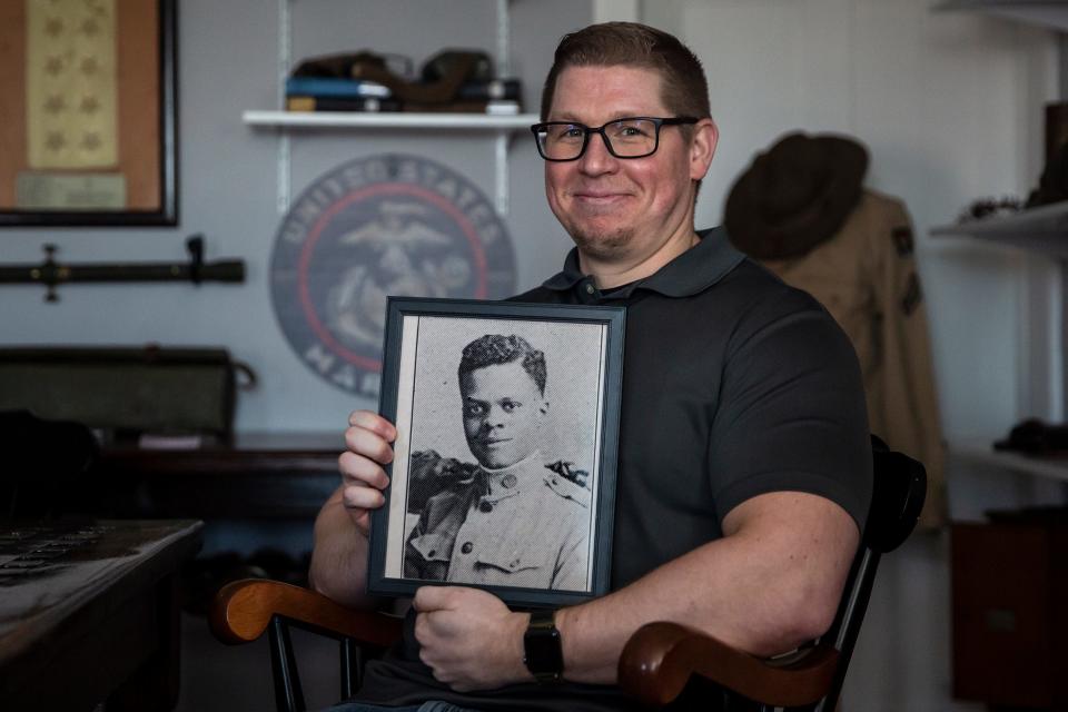 Josh Weston, senior military analyst at the George S. Robb Centre, conducts valor medal reviews to identify World War I service members who may not have received a Medal of Honor because they were part of a minority group.