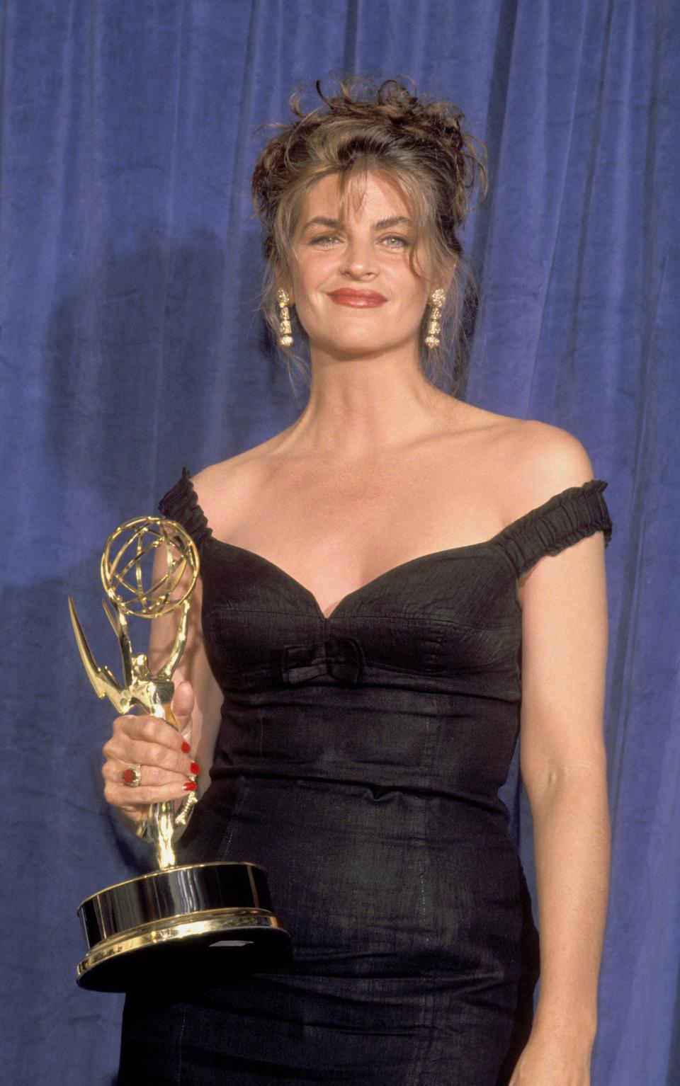 Kirstie Alley at the 43rd Annual Primetime Emmy Awards in 1991.