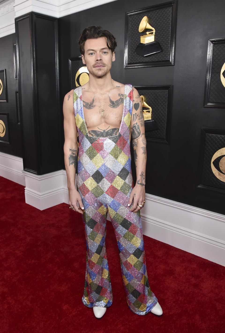 LOS ANGELES - 5 FÉVRIER : Harry Styles arrive à LA 65E REMISE ANNUELLE DES GRAMMY AWARDS, diffusée en direct le dimanche 5 février 2023 (20h00-23h30, LIVE ET/17h00-20h30, LIVE PT) le le réseau de télévision CBS et disponible en streaming en direct et à la demande sur Paramount + *.  (Photo de Stewart Cook/CBS via Getty Images)