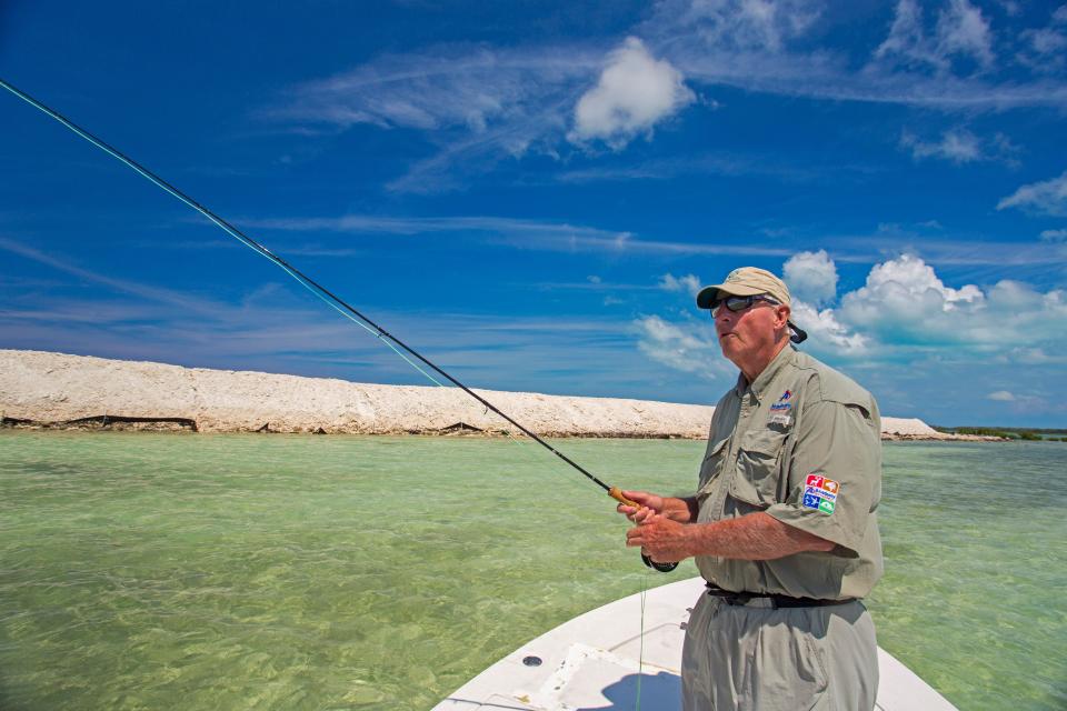 Bobby Knight Fishing at the Bimini Big Game Club in the Bahamas