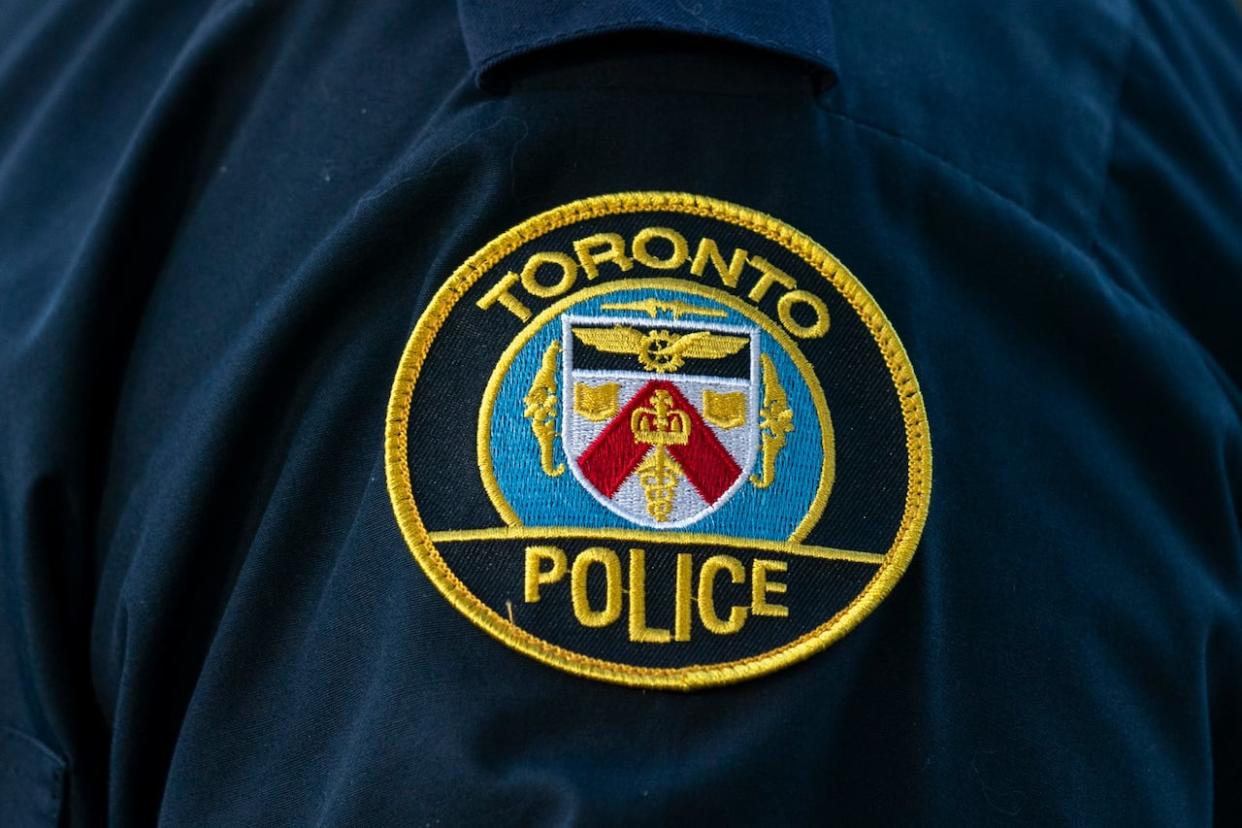 Police responded to a call for the sound of gunshots Monday shortly after midnight at an apartment building in the area of King Street W. and Jameson Avenue. (Spencer Colby/The Canadian Press - image credit)