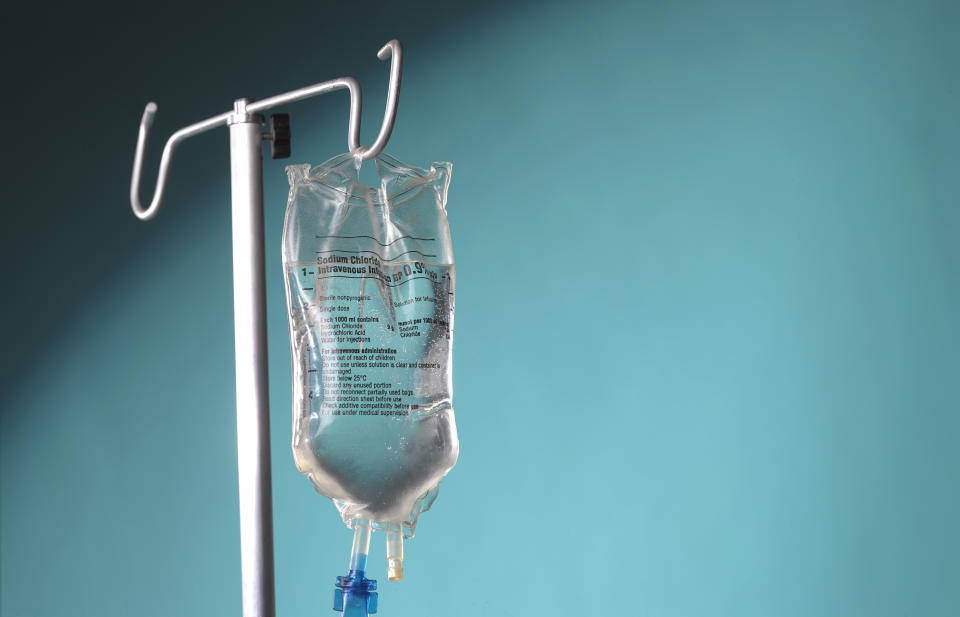 Intravenous drip. 