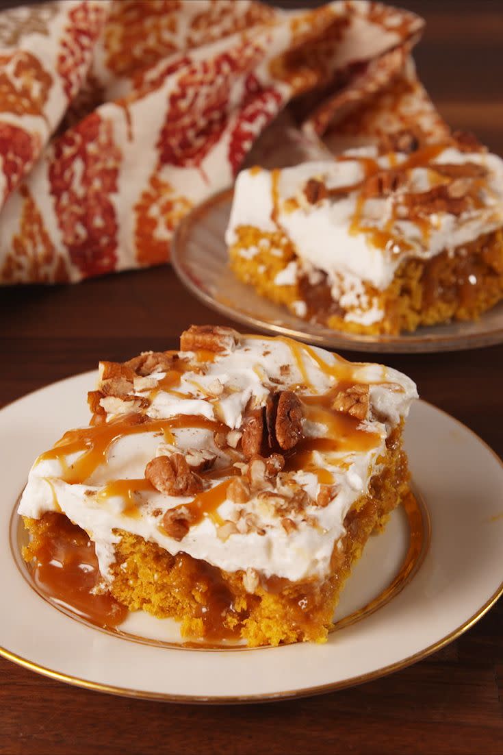 Pumpkin Spice Poke Cake