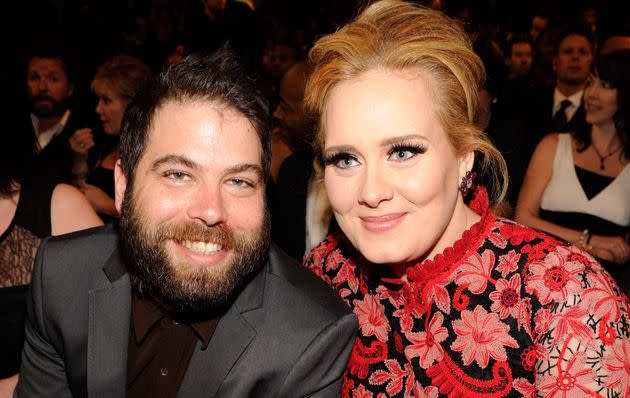 Adele with ex-husband Simon Konecki (Photo: Kevin Mazur via Getty Images)