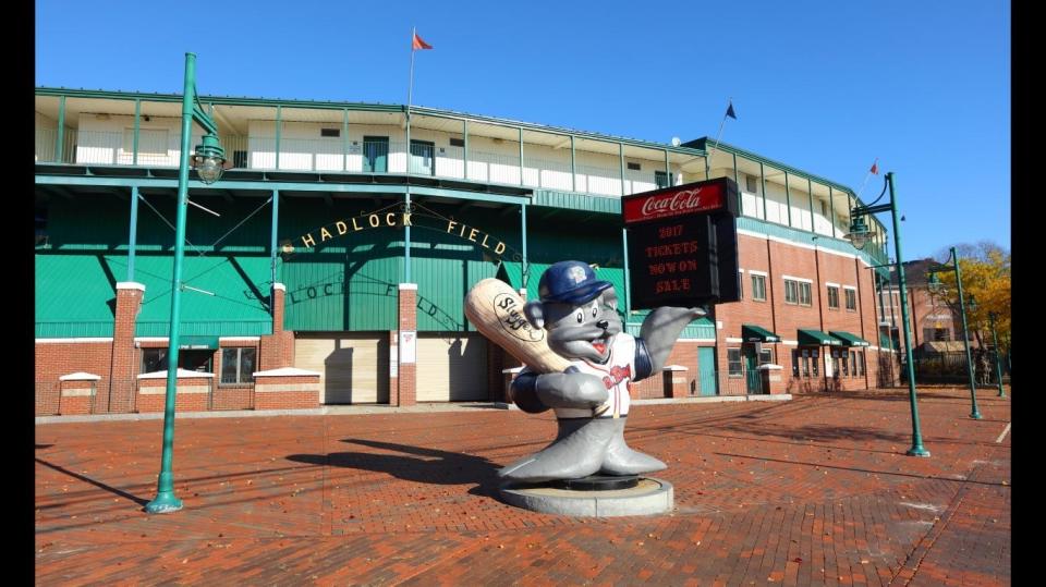 Hadlock Field in Portland, Maine, is home to the Sea Dogs minor league baseball team.