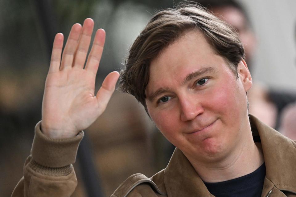 May 15, 2023 : US actor Paul Dano arrives at the Grand Hyatt Cannes Hotel Martinez on the eve of the opening ceremony of the 76th edition of the Cannes Film Festival in Cannes, southern France.