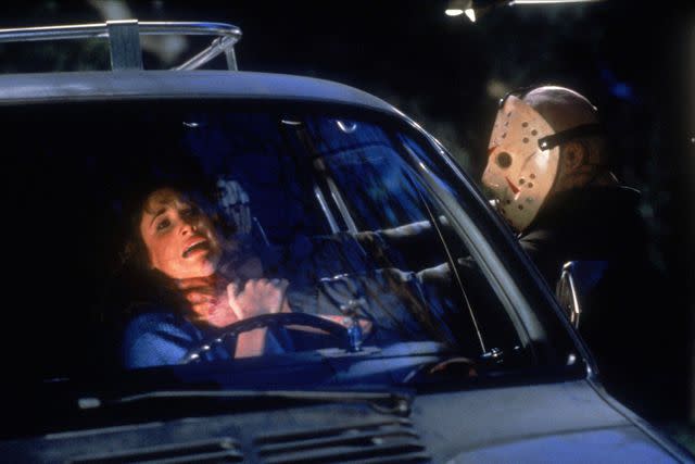 <p>AJ Pics / Alamy</p> Dana Kimmell and Richard Brooker in 'Friday the 13th: Part III'