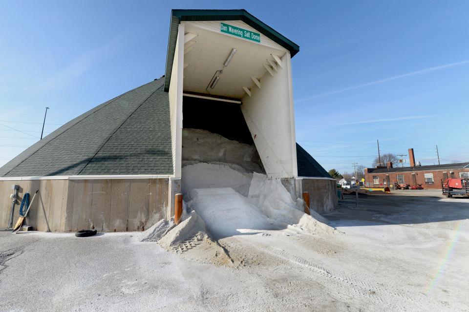 The Dan Wavering Salt Dome is stocked and ready to supply crews that will treat snow covered streets in Springfield.