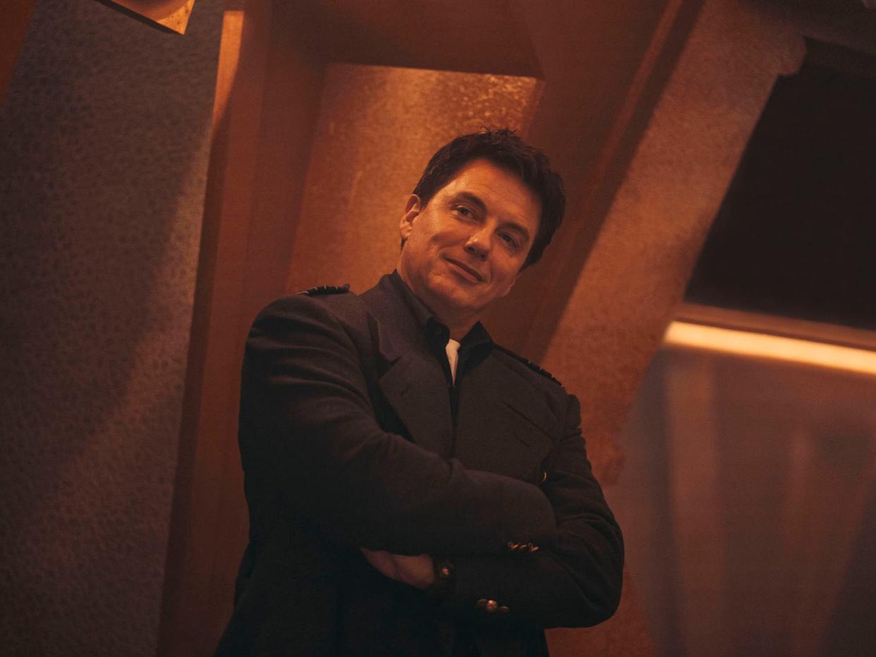 John Barrowman as Captain Jack Harkness in Doctor Who: Revolution of the Daleks (BBC/James Pardon)