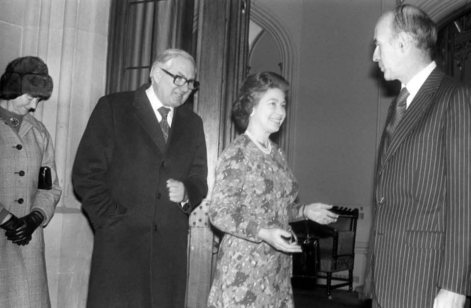 The Queen with then prime minister James Callaghan at Chequers and then French President Valery Giscard d'Estaing. The pair were said to have got on famously. [Photo: PA]