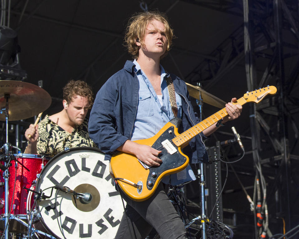 <p>NEW ORLEANS, LA – OCTOBER 28: Will Chapman (L) and Caleb Chapman of Colony House perform during the 2017 Voodoo Music + Arts Experience at City Park on October 28, 2017 in New Orleans, Louisiana. (Photo by Erika Goldring/Getty Images) </p>